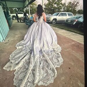 Lilac quinceañera dress